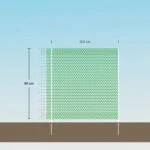Garten Abgrenzungsnetz mit einer Maschenweite von 0,5 cm, 80 cm hoch, 20 m – Euro-Netz Universal – Bild 6