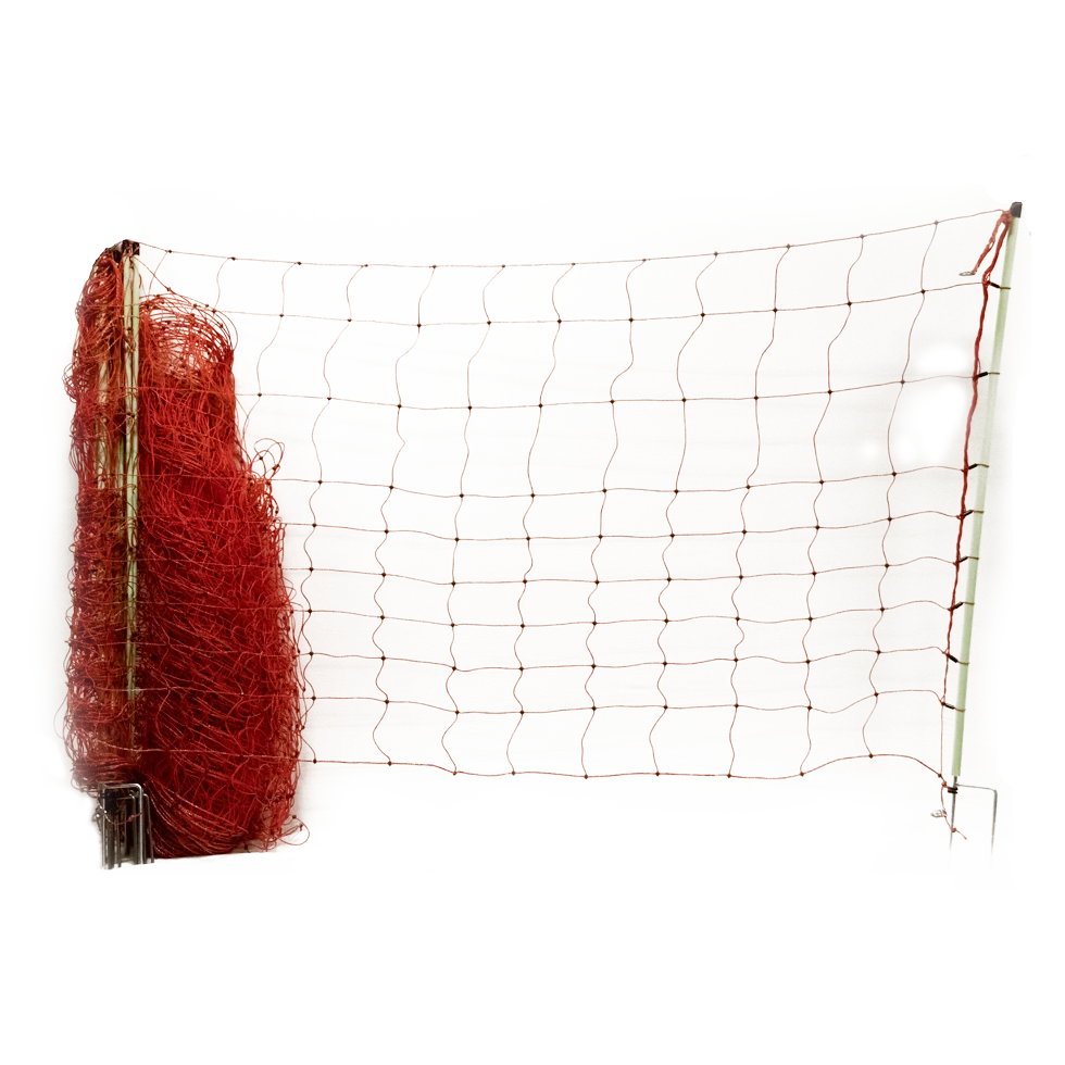 Wolfsabwehrnetz mit Doppelspitze, 120 cm hoch, 50 m – Euro-Netz Wolf Jumbo – Bild 1