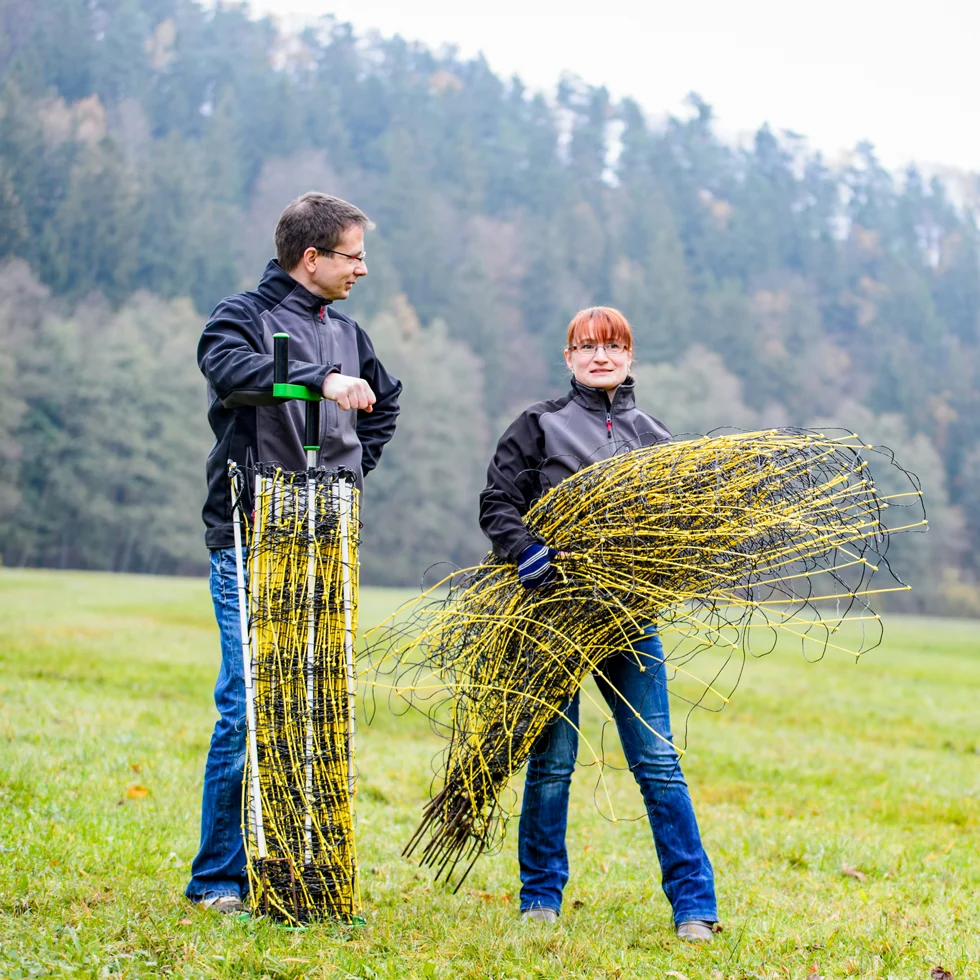 Aufrollhilfe für Schafnetze bis 125 cm, mit 1 Kurbel und 1 Stab – Twist Butler – Bild 3