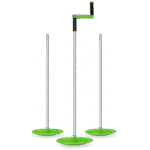 Aufrollhilfe für Schafnetze für Zäune bis 125 cm, 3 Stäbe und 1 Kurbel – Twist Butler