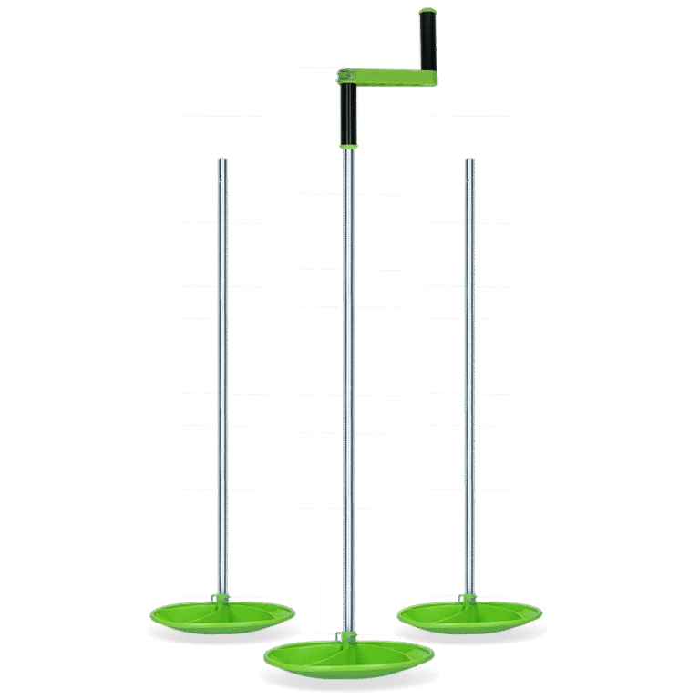 Aufrollhilfe für Schafnetze für Zäune bis 125 cm, 3 Stäbe und 1 Kurbel – Twist Butler