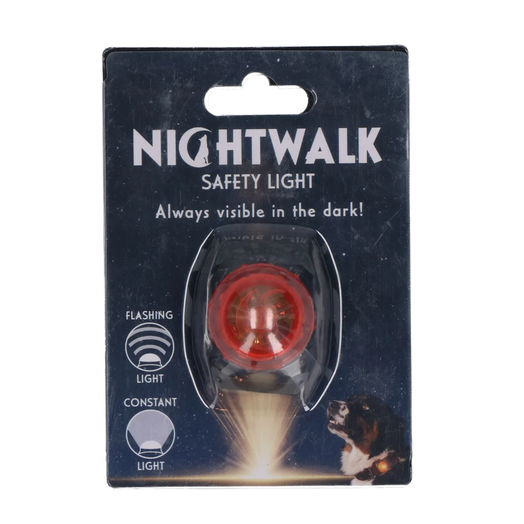 NIGH051.png Sicherheitslicht für Hundehalsband, Orange, 2 Lichtmodi – Nightwalk Safety Light – Bild 1