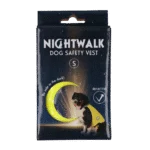 Sicherheitsweste für Hunde mit reflektierenden Details und Klettverschluss, Gelb, S – Nightwalk Safety Vest