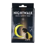 Sicherheitsweste für Hunde mit reflektierenden Details und Klettverschluss, Gelb, M – Nightwalk Safety Vest