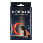 Sicherheitsweste für Hunde mit reflektierenden Details und Klettverschluss, Orange, S – Nightwalk Safety Vest