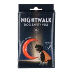 Sicherheitsweste für Hunde mit reflektierenden Details und Klettverschluss, Orange, M – Nightwalk Safety Vest