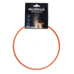 Leuchtendes, wiederaufladbares Hundehalsband, Orange – Nightwalk Safety Collar
