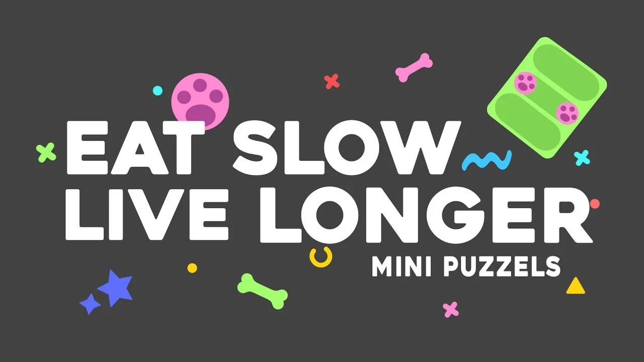 Hundepuzzle für Kroketten und Snacks, 13 x 19 cm – Eat Slow Live Longer Mini Puzzle Starry Night – Bild 4
