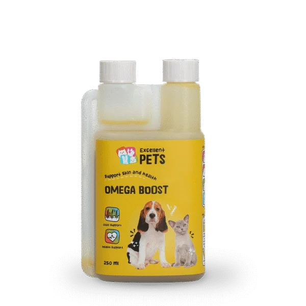 Omega Öl für Hunde mit pflanzlichen Ölen, 250 ml – Excellent Pets Omega Boost