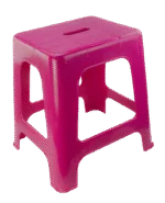 Aufstiegshilfe und Sitz mit 1 Stufe, Rosa, 41 cm hoch – Vplast