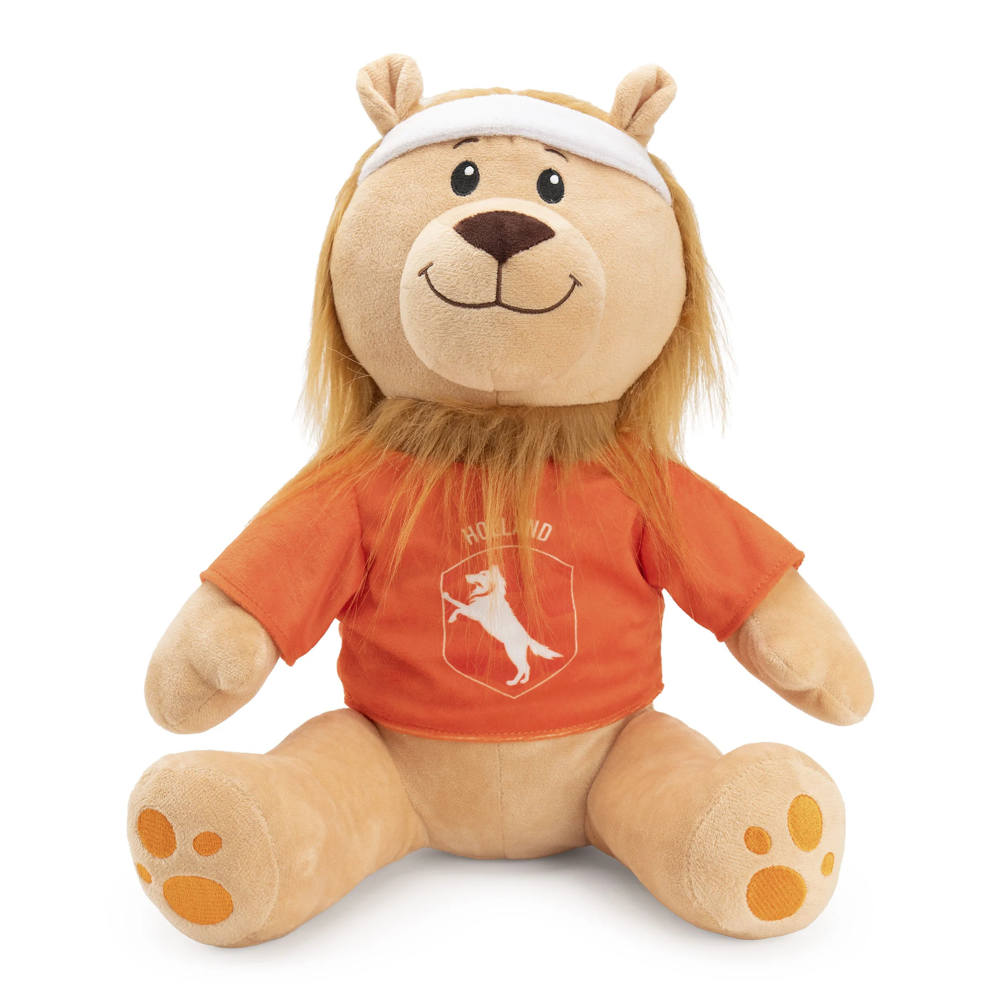 ORAN0010L_00.jpg Plüsch Hundekuscheltier Löwe, Orange, 34 cm – Holland Oranje Löwe L – Bild 1