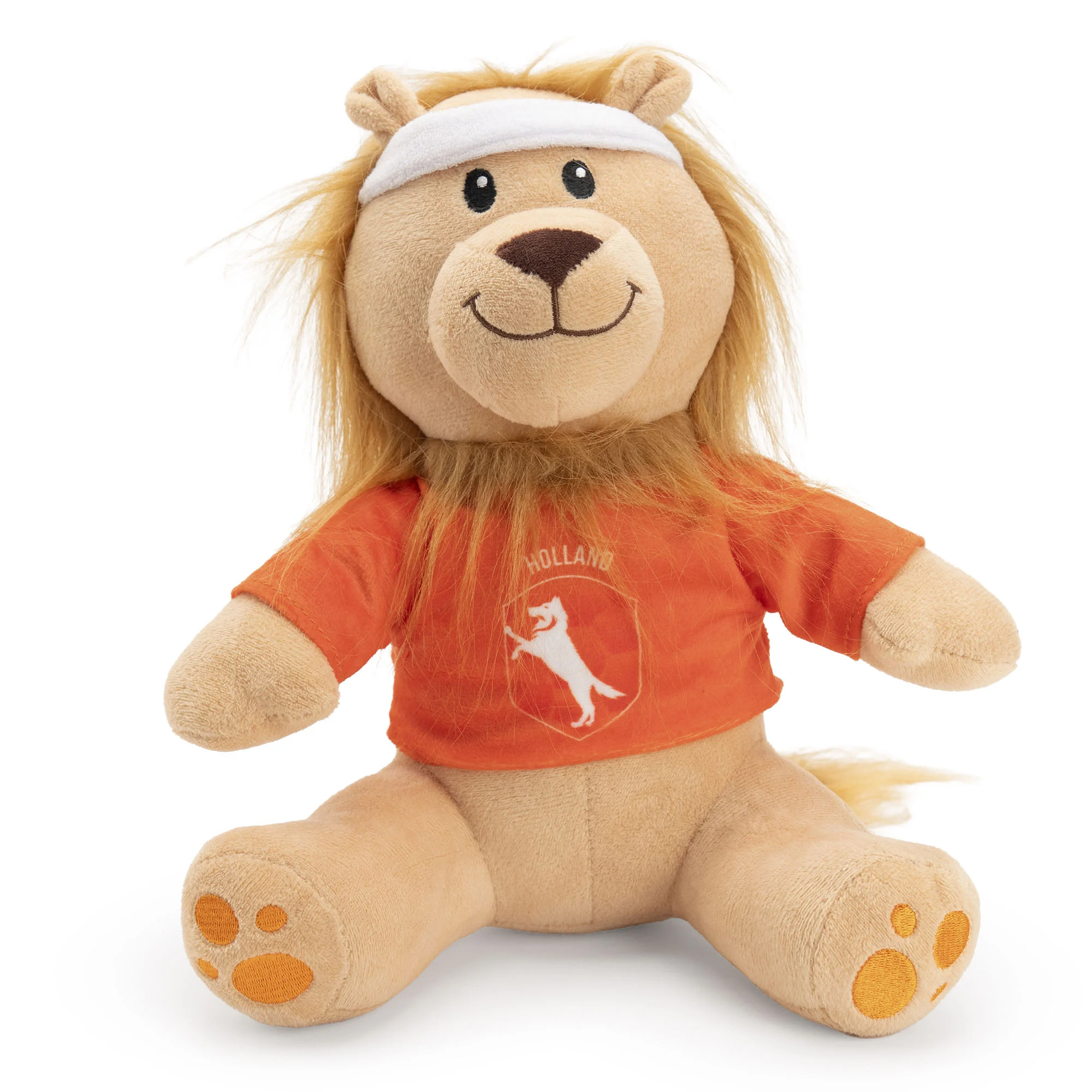 Plüsch Hundespielzeug Löwe, Orange, 28 cm – Holland Oranje Löwe M – Bild 1