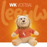 Plüsch Hundespielzeug Löwe, Orange, 28 cm – Holland Oranje Löwe M – Bild 2