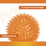 Hundeball mit weichen Noppen M – Holland Oranje Igelball – Bild 5