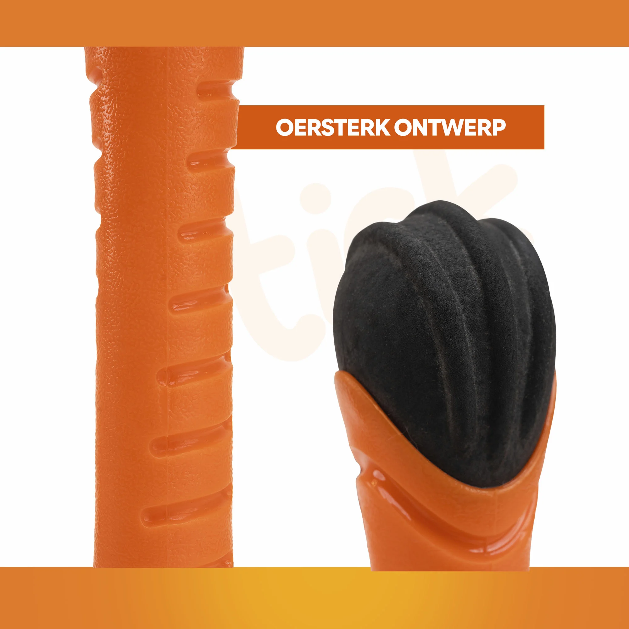 Schwimmender Apportierstick mit Quietscher S 24 cm – Holland Oranje Apportierstick – Bild 5