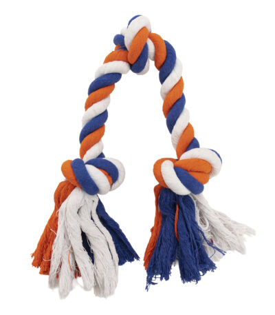 Hundeseil aus geflochtener Baumwolle mit Knoten – Holland Oranje Zerrseil