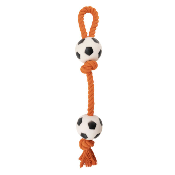 Zerrspielzeug mit Fußball – Holland Oranje Zerrseil mit Fußball