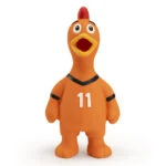 Hundespielzeug in Hühnerform aus Latex, Orange – Holland WM Huhn