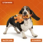 Hundespielzeug in Hühnerform aus Latex, Orange – Holland WM Huhn – Bild 4