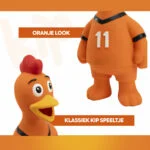 Hundespielzeug in Hühnerform aus Latex, Orange – Holland WM Huhn – Bild 5