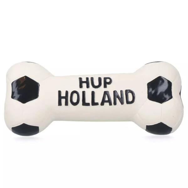Hundespielzeug aus Latex in Knochenform, orange – Holland WK Knochen