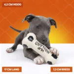Hundespielzeug aus Latex in Knochenform, orange – Holland WK Knochen – Bild 4