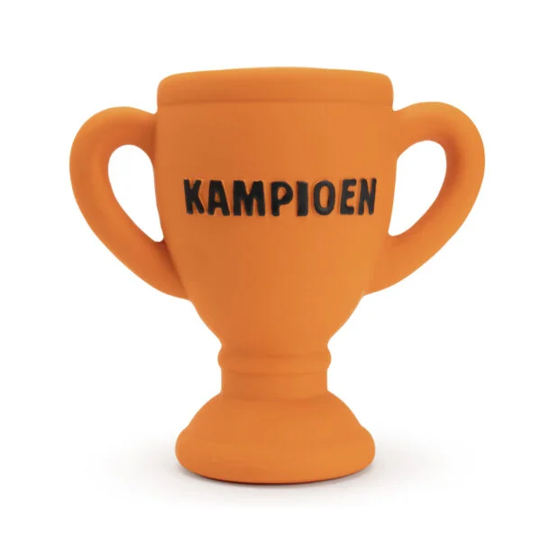 Latex Hundespielzeug in Becherform, Orange – Holland WK Beker