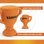Latex Hundespielzeug in Becherform, Orange – Holland WK Beker – Bild 3