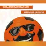 Latex Hundespielzeug mit Quietscher Oranje M – Holland Mr. Dutch – Bild 5