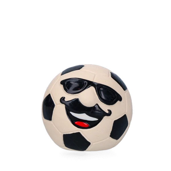 Latex Hundespielzeug mit Quietscher Orange M – Holland Mr. WK Soccer