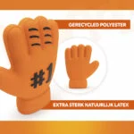 Hundespielzeug in Handschuhform aus Latex, Orange – Holland WM Handschuh – Bild 3