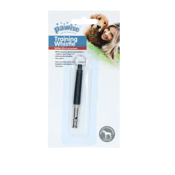 Hundepfeife mit leisem Ton, schwarz, 8 cm – Pawise Dog Training Whistle
