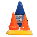 Agility Set für Hunde mit 6 Hütchen und 3 Stangen – Pawise Dog Agility Training Set