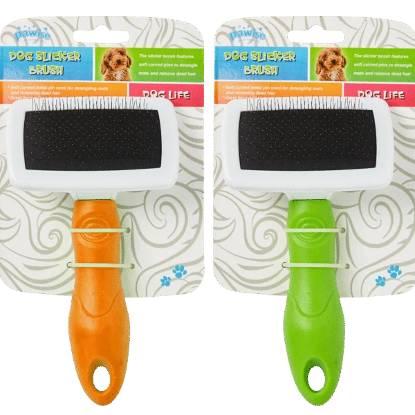 Slicker Bürste für Hunde mit weichen Borsten, 11 cm – Pawise Dog Slicker Brush M