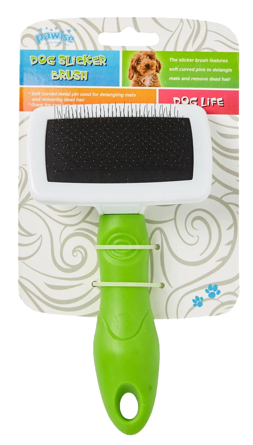 Slicker Bürste für Hunde mit weichen Borsten, 11 cm – Pawise Dog Slicker Brush M – Bild 2
