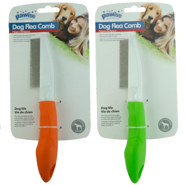 Flohkamm für Hunde mit 70 Zinken, 21 cm – Pawise Dog Flea Comb