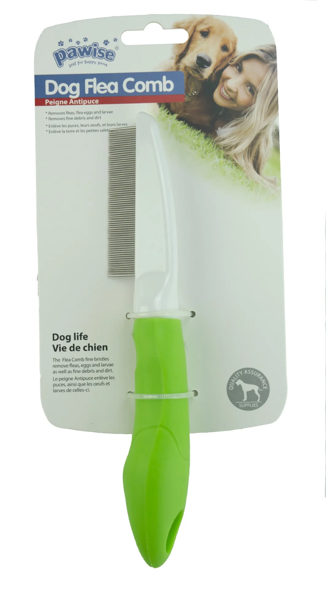 Flohkamm für Hunde mit 70 Zinken, 21 cm – Pawise Dog Flea Comb – Bild 3