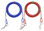 Anbindeleine aus vinylbeschichtetem Stahlkabel, 7 m – Pawise Tie Out – Bild 2