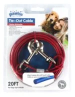 Anbindeleine aus vinylbeschichtetem Stahlkabel, 7 m – Pawise Tie Out – Bild 3