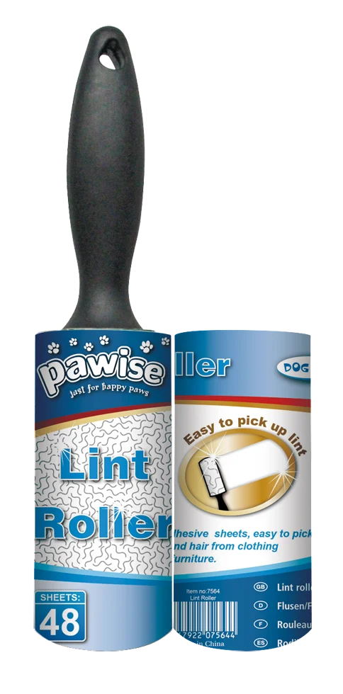 Fusselroller mit 2 x 48 Klebeblättern – Pawise – Bild 1