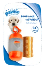 Kotbeutelspender mit 2 Rollen à 20 Beuteln, für Leine oder Hose – Pawise Poop Bag Dispenser – Bild 3