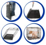 Faltbare Hundebox aus Stahldraht, 122 x 76 x 84 cm – Pawise Wire Dog Crate XXL