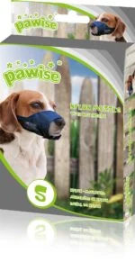 Hundenetz aus Nylon, verstellbar, schwarz, Größe XS – Pawise Adjustable Nylon Muzzle XS