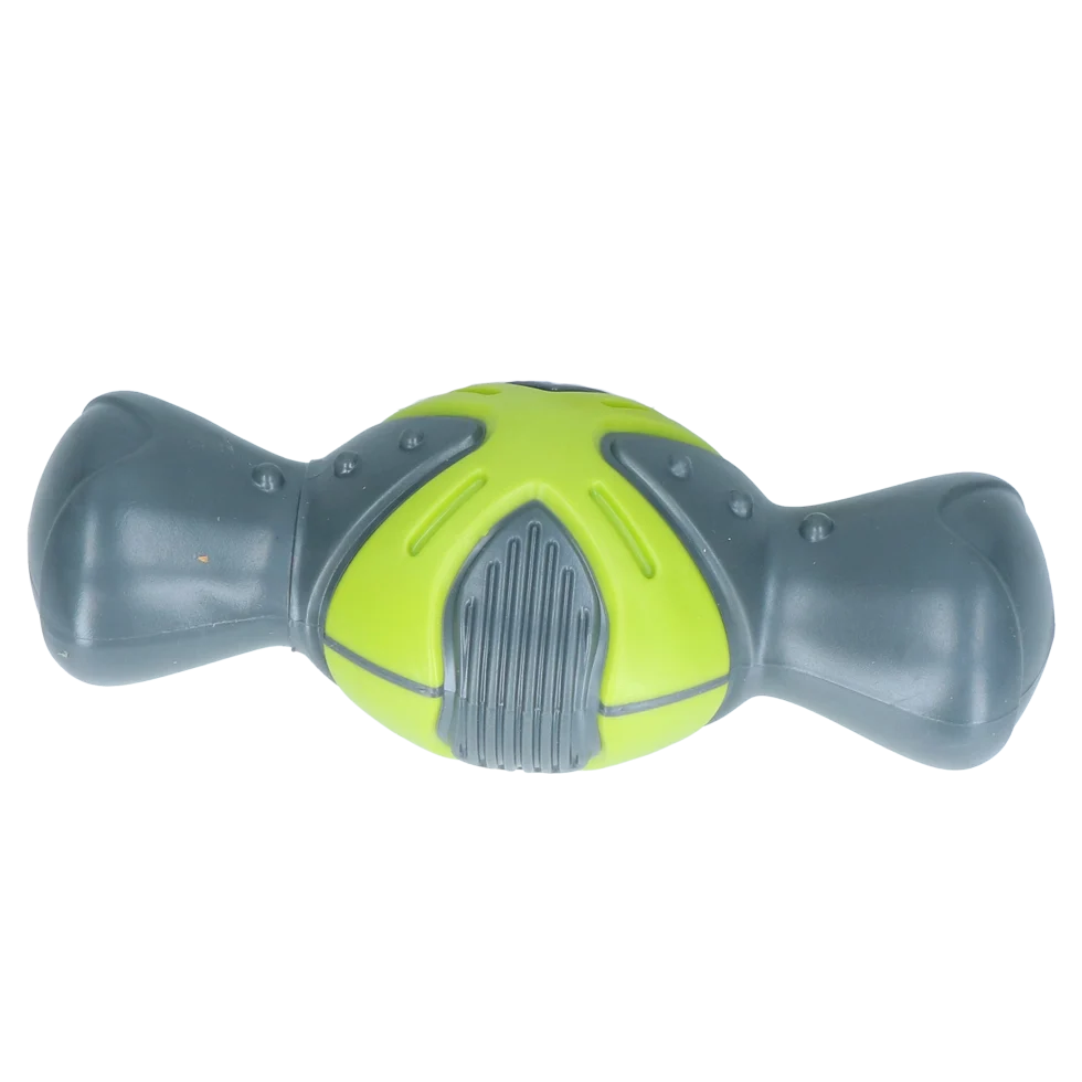 Quietschspielzeug für Hunde in Knochenform mit Rillen, 19 cm – Pawise Play Time Squeaky Bone – Bild 2