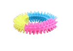 Hundespielring in Regenbogenfarben – Pawise Rainbow World Ring S