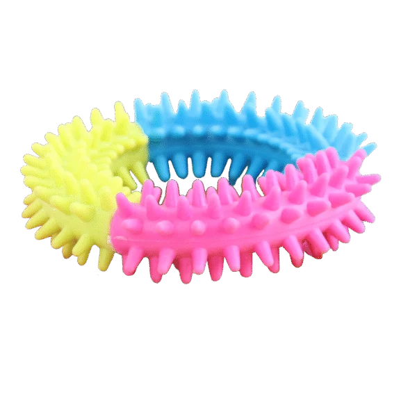 Hundespielring in Regenbogenfarben – Pawise Rainbow World Ring S