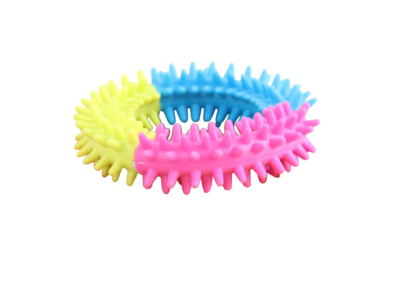 PAWI14661.png Hundespielring in Regenbogenfarben – Pawise Rainbow World Ring S – Bild 1