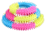 Hundespielring in Regenbogenfarben – Pawise Rainbow World Ring M – Bild 2