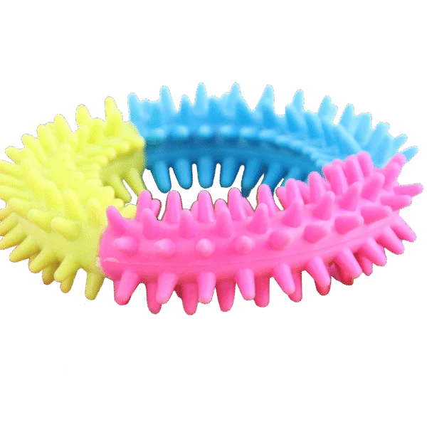 Hundespielring in Regenbogenfarben – Pawise Rainbow World Ring M