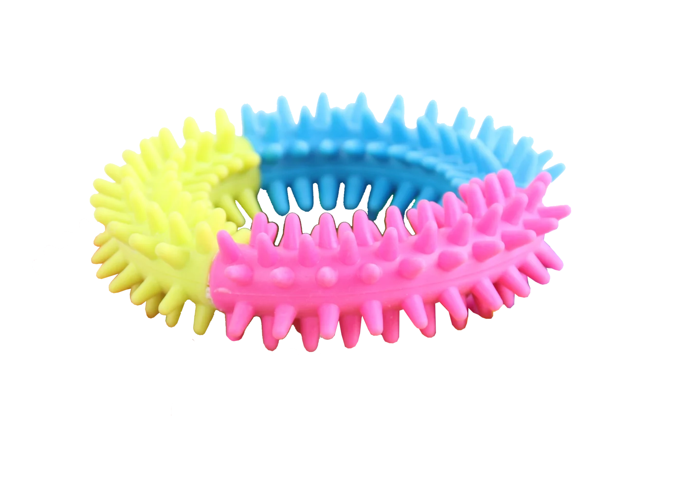 PAWI14662.png Hundespielring in Regenbogenfarben – Pawise Rainbow World Ring M – Bild 1